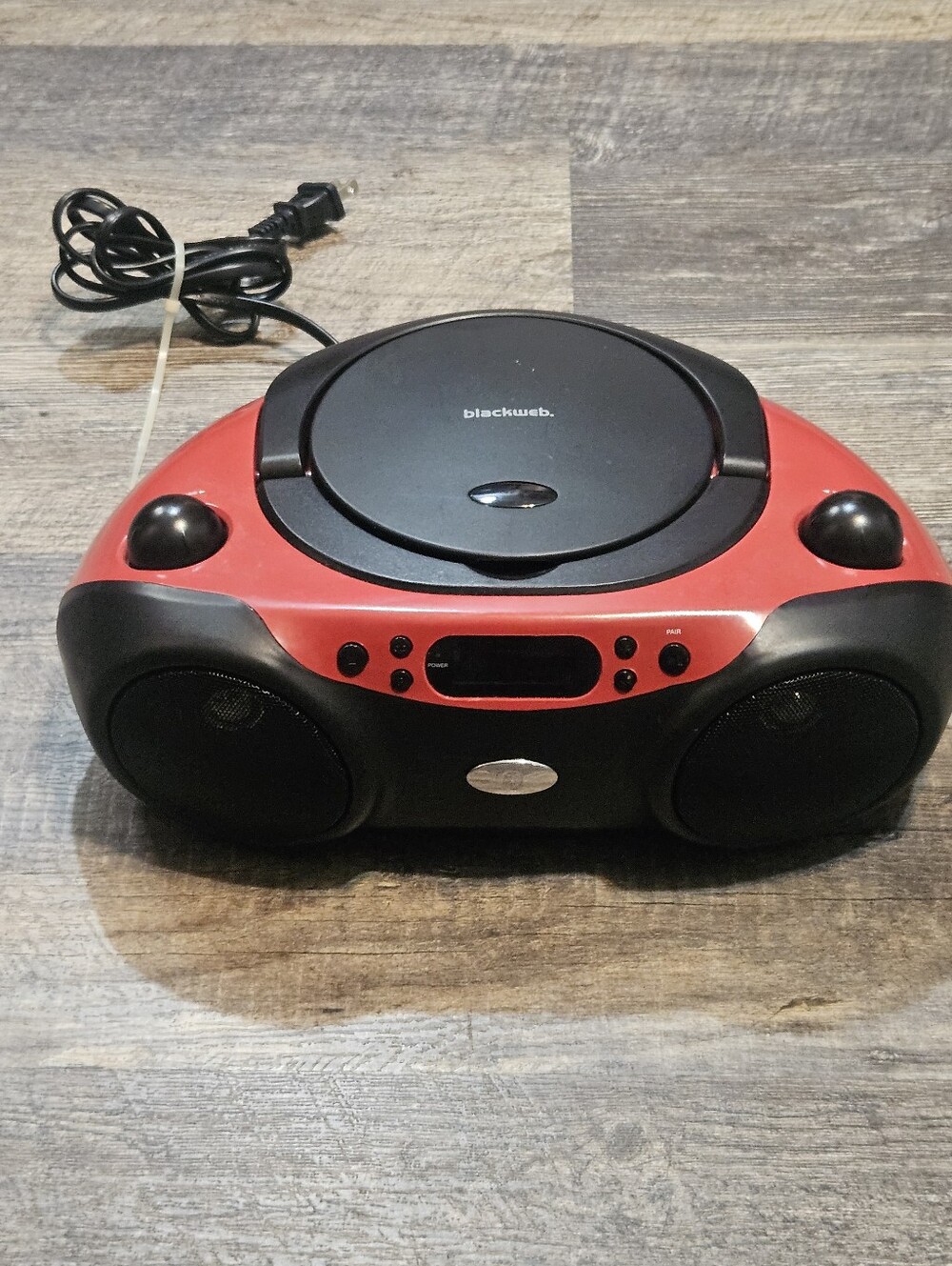 Blackweb BWA17AA003 Portable Boombox/Bluetooth/CD Player/Radio